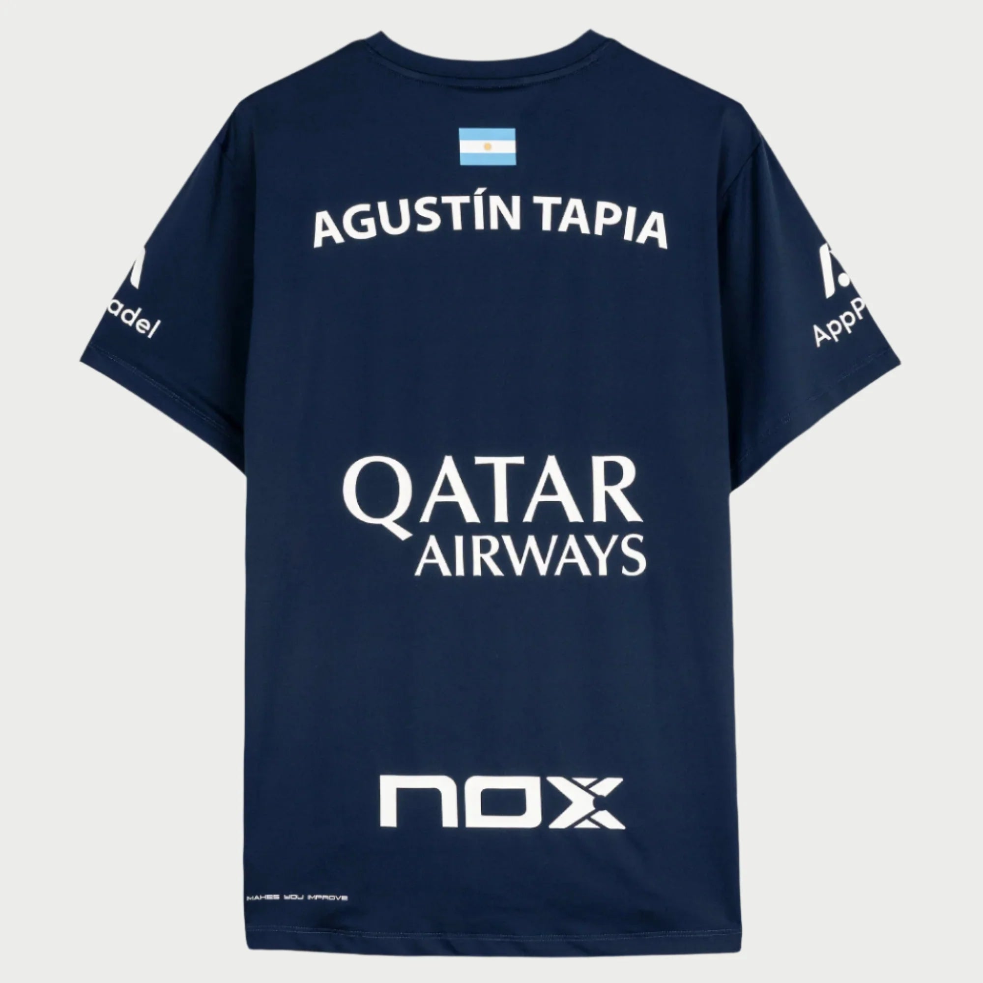 T-Shirt Nox Agustin Tapia Sponsors AT10 Dark Blue 2024