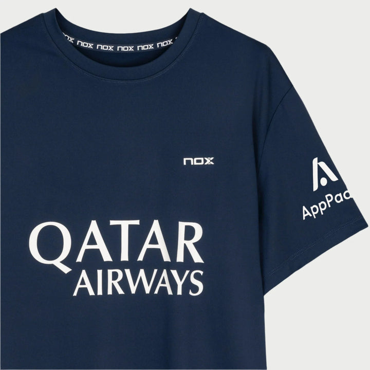 T-Shirt Nox Agustin Tapia Sponsors AT10 Dark Blue 2024