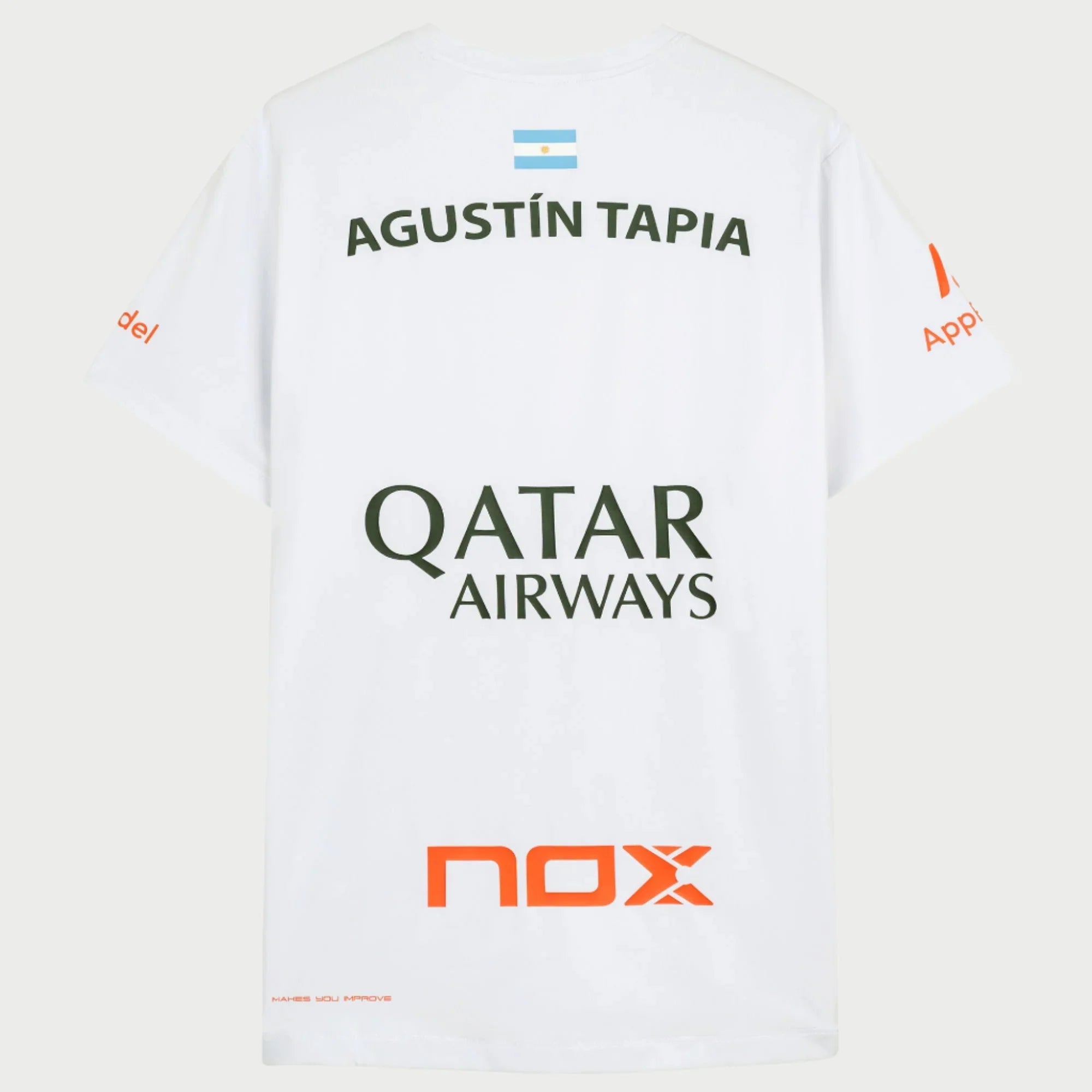 T-Shirt Nox Agustin Tapia Sponsors AT10 White 2024