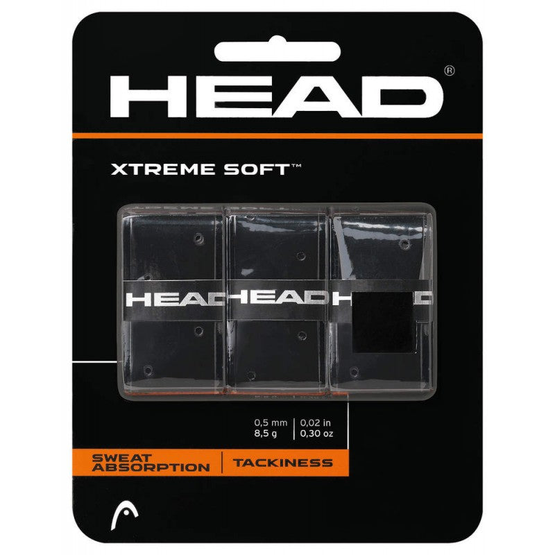 Overgrips Head Xtreme Soft Black (3 units)