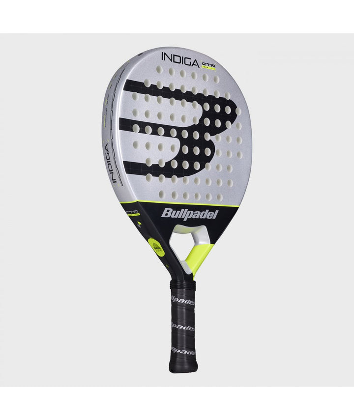 Bullpadel Indiga CTR 26 Round Padel Racket, Carbon Fiber, SoftEva, Polyglass, Precise Control, Juniors and Beginners