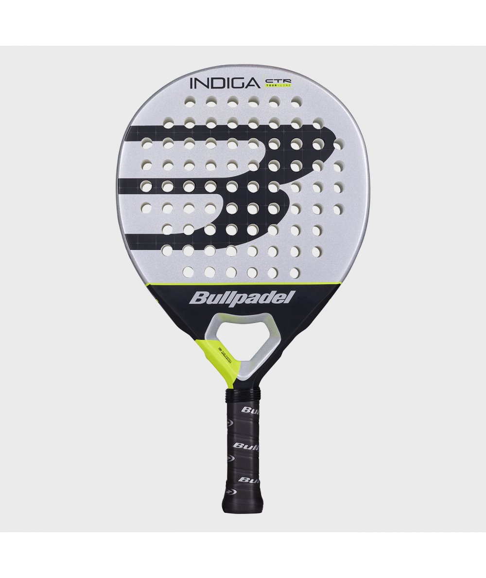 Bullpadel Indiga CTR 26 Round Padel Racket, Carbon Fiber, SoftEva, Polyglass, Precise Control, Juniors and Beginners