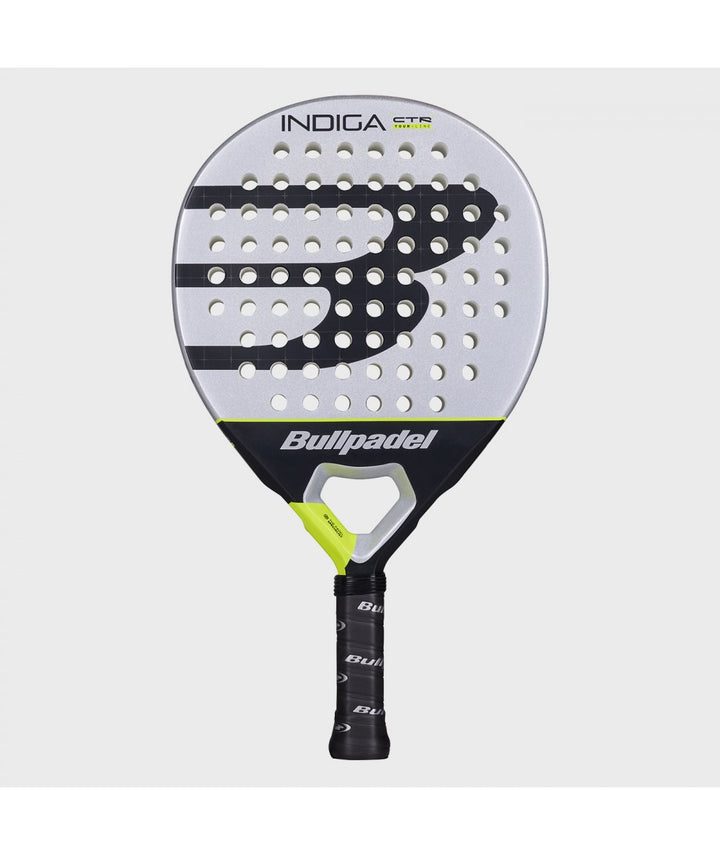 Bullpadel Indiga CTR 26 Round Padel Racket, Carbon Fiber, SoftEva, Polyglass, Precise Control, Juniors and Beginners