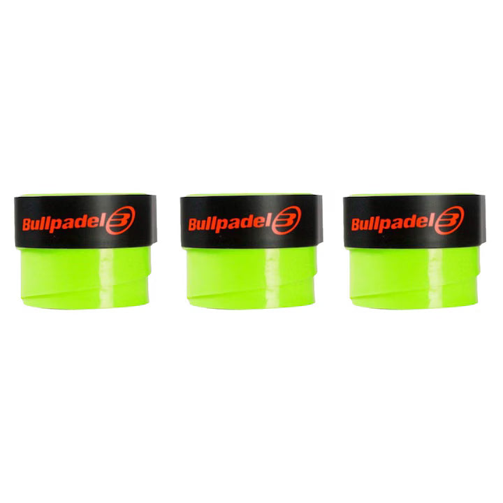 Bullpadel Padel Set of 3 Overgrips, Neon Green