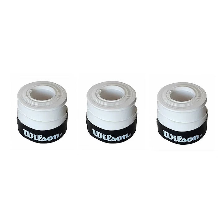 Wilson Comfort Padel Set of 3 Overgrips, White