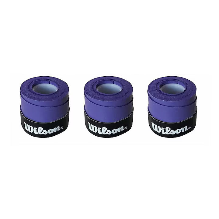 Wilson Comfort Padel Set of 3 Overgrips, Purple