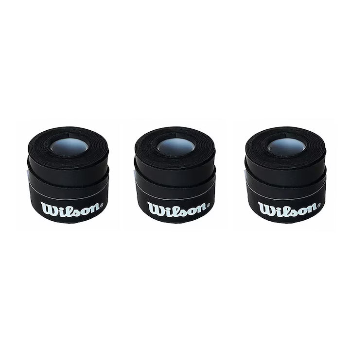 Wilson Comfort Padel Set of 3 Overgrips, Black