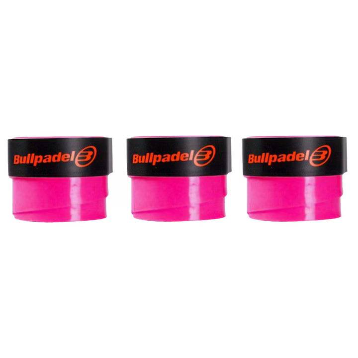 Bullpadel Padel Set of 3 Overgrips, Pink