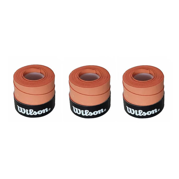 Wilson Comfort Padel Set of 3 Overgrips, Orange