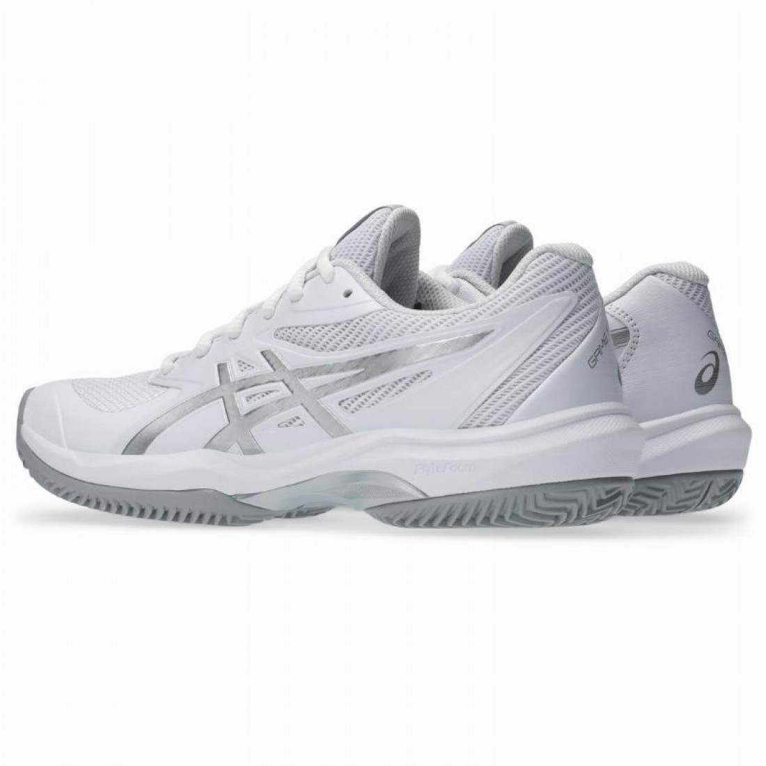 Asics Game FF Clay White Silver Women's Sneakers