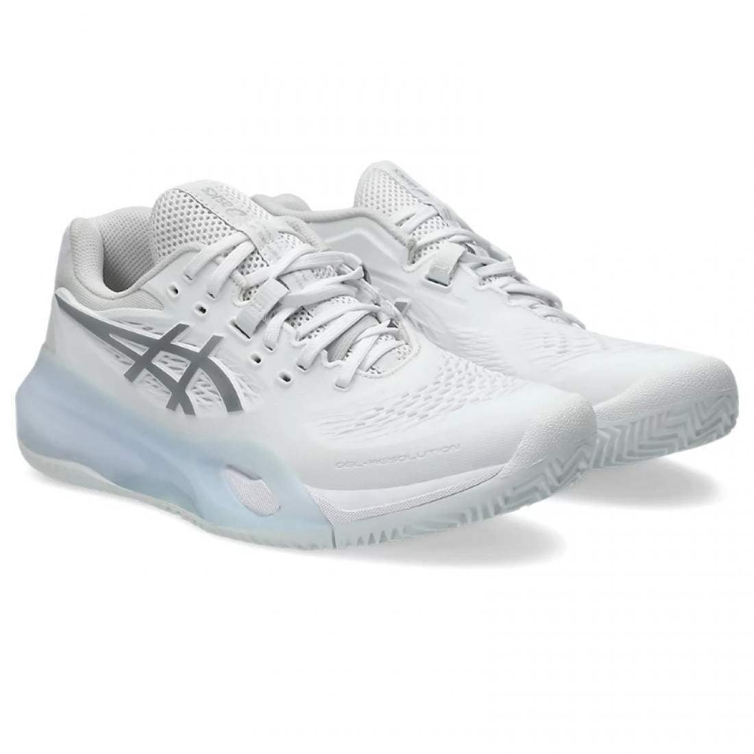 Asics Gel Resolution X Clay White Silver Women's Sneakers