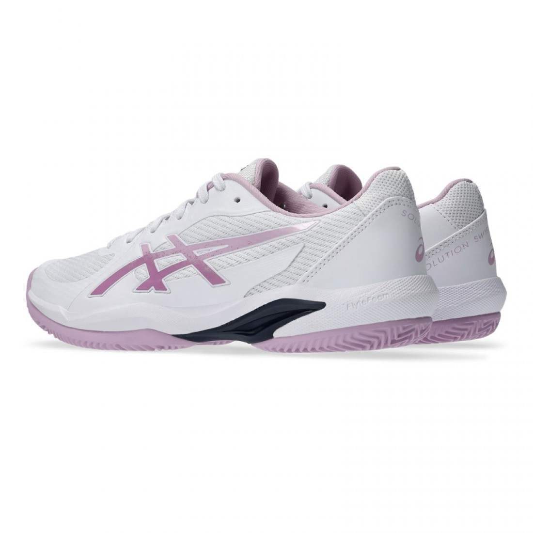 Asics Solution Swift FF 2 Clay White Pink Ube Women's Sneakers